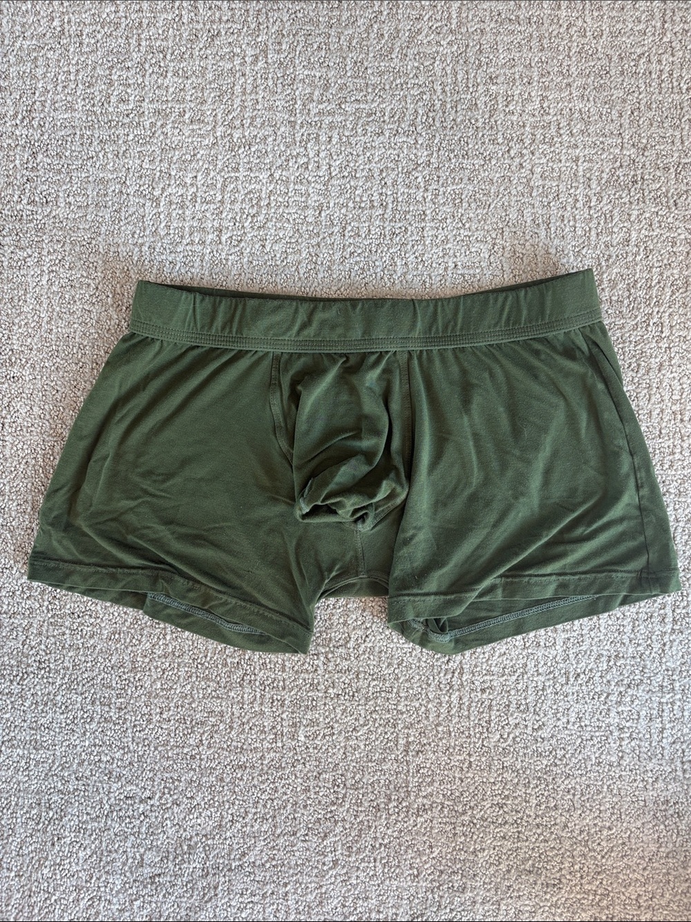 Obviously Men's Olive Green Supportive Boxer Briefs